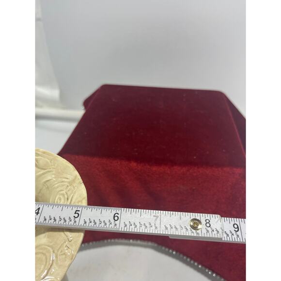 Vintage Handmade Ceramic Flower Vase NC Dogwood Floral unique top Marked - Picture 8 of 10